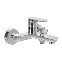 Baterie cadă-duș Villeroy&Boch, O.Novo, montaj pe perete, crom